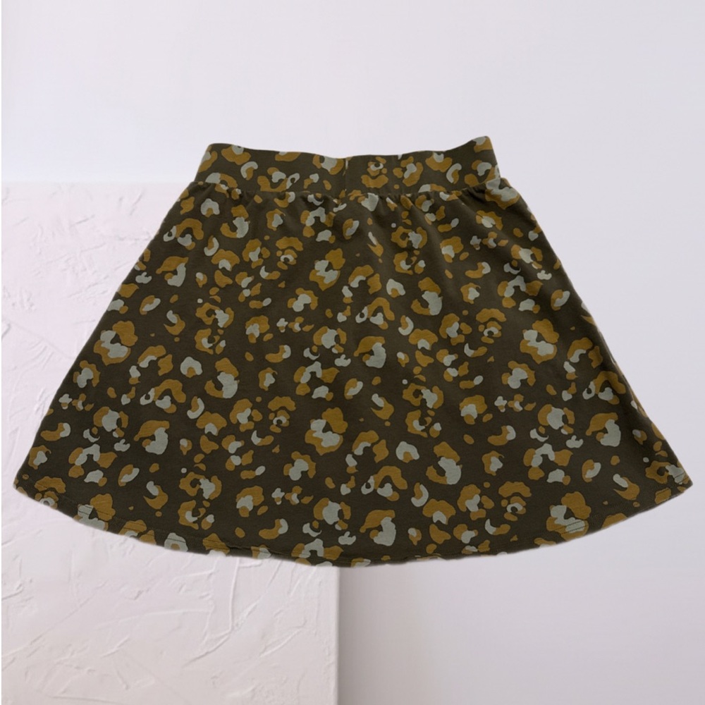 Pact Camouflage Skater Skirt - Olive and Beige - Picture 2 of 8